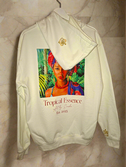Tropical Essence - White Hoodie