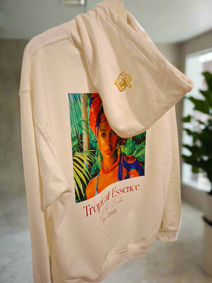 Tropical Essence - White Hoodie