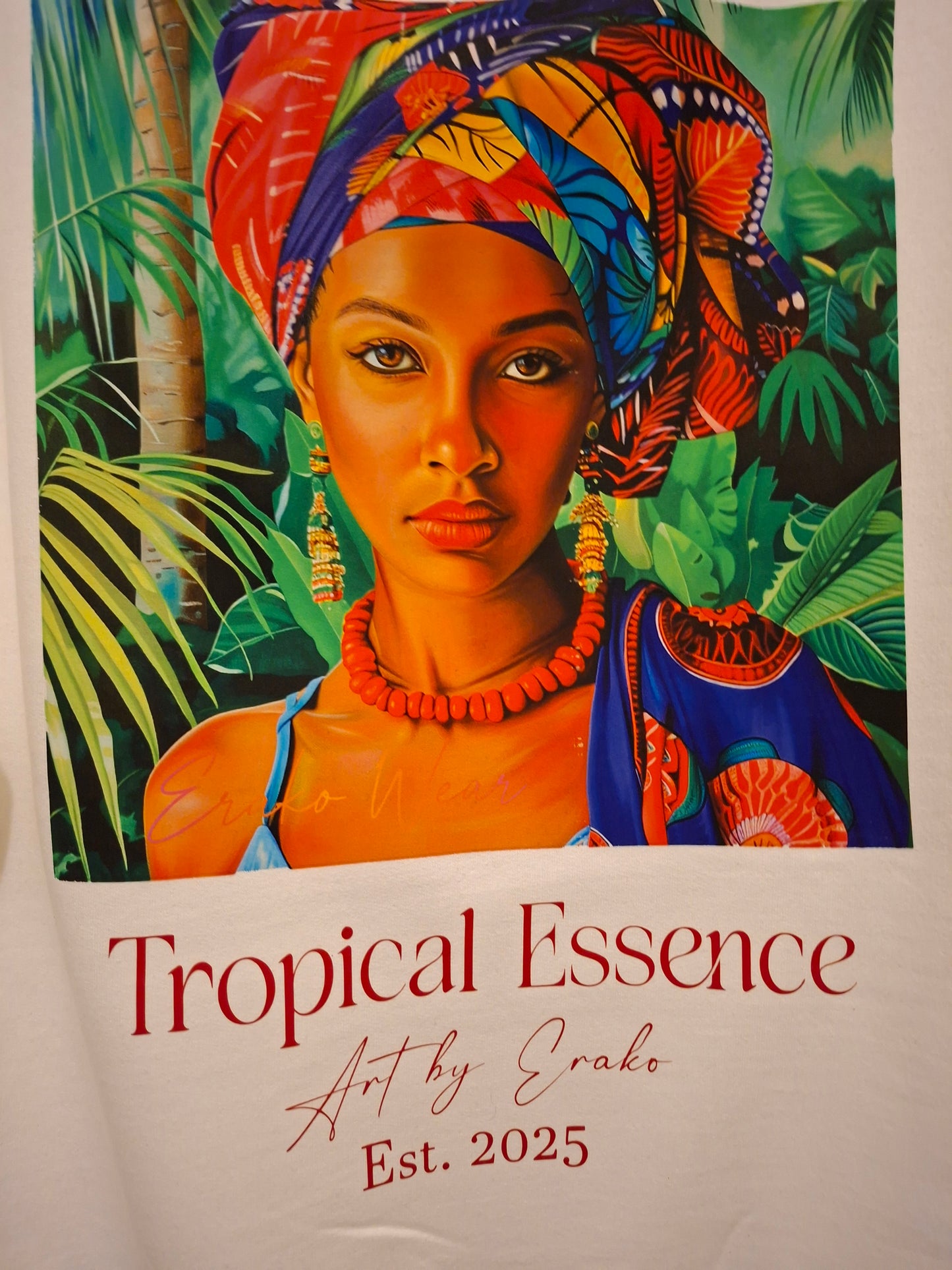 Tropical Essence - White Hoodie