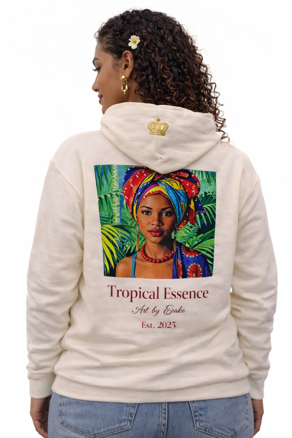 Tropical Essence - White Hoodie