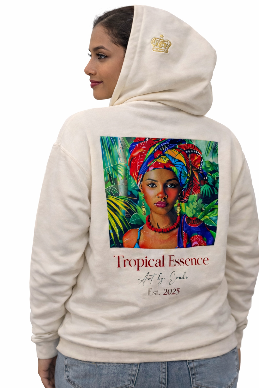 Tropical Essence - White Hoodie